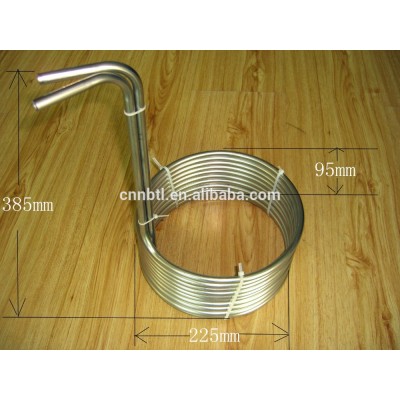 304 food grade stainless steel wort chiller for wine beer heat exchanger