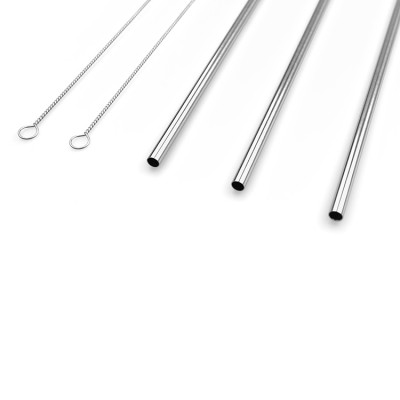 New design factory sale drink metal straw reasonably price simple long drinking straws